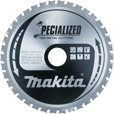 Image de MAKITA E 14299 Lame de scie TCT EFFICUT pour métal épais 185 x 30 mm, 38T