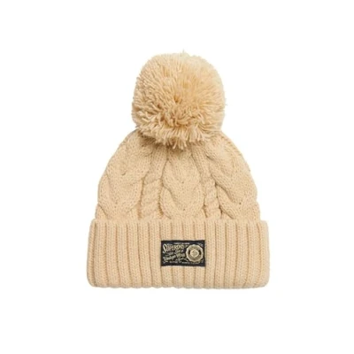 Afbeelding van Superdry Chunky Cable Muts, Dames, Maat: One Size, Island ecru