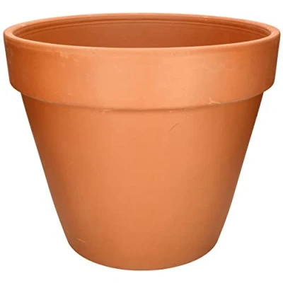 Afbeelding van KOTARBAU® Bloempot, terracotta, diameter van 43 cm, met rand, voor binnen en tuin