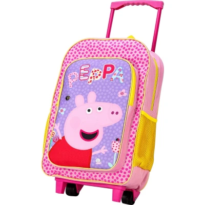 Afbeelding van PEPPA PIG Trolley Rugzak Vakantie School Tas Logeren 6 12 Jaar