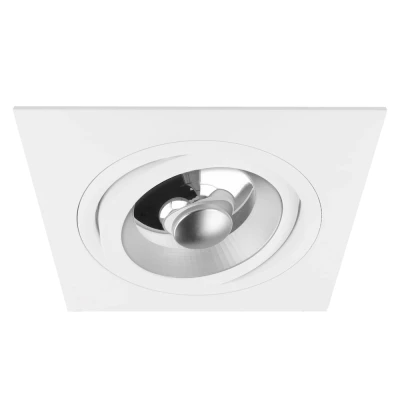 Afbeelding van Yphix Venezia Inbouwspot Wit Vierkant Kantelbaar Voor Ar111 Lampen 1 Lichtpunt 180x180mm LEDdirect.nl