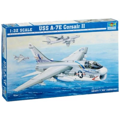 Afbeelding van 1:32 Trumpeter 02231 USS A 7E Corsair II Plane Plastic Modelbouwpakket