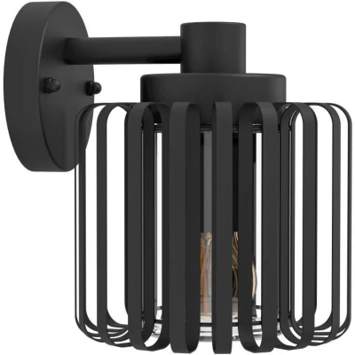 Afbeelding van EGLO Selinus Wandlamp Buiten E27 22 cm Zwart