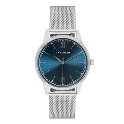 Afbeelding van Carlheim NILS Horloge, Heren, Maat: One Size, Silver/blue