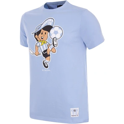 Afbeelding van COPA Argentinië 1978 World Cup Gauchito Mascot T Shirt M Blauw