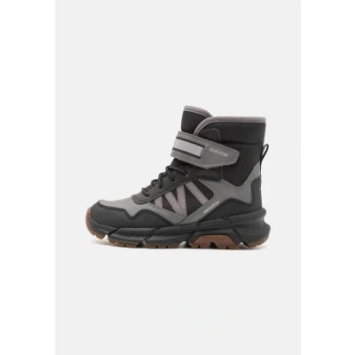 Afbeelding van Geox Flexyper PLUS BOY Korte laarzen voor kinderen, Maat: 36, Grey/black Imitatieleer/ textiel