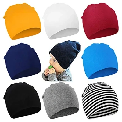 Afbeelding van DRESHOW 4 stuks babymuts voor pasgeborenen, zacht, schattig, gebreid, baby&#039;s, jongens, kinderen, mutsen