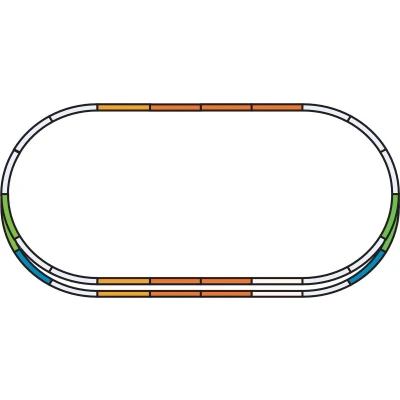 Afbeelding van H0 Piko A rails 55340 Uitbreidingsset Set E 1 set(s)