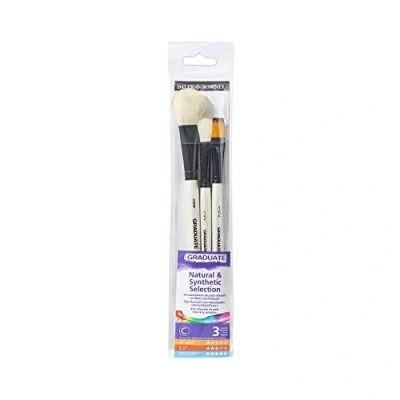 Afbeelding van Daler Rowney 212530005 creatieve vrijetijdsset set van 3 aquarelpenselen natuurlijke en synthetische borstelharen