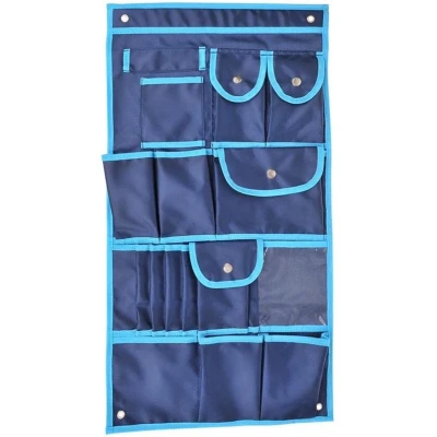 Afbeelding van Pro Plus Camping Organizer met Ophangogen Blauw 17 Vaks 39 x 74 cm