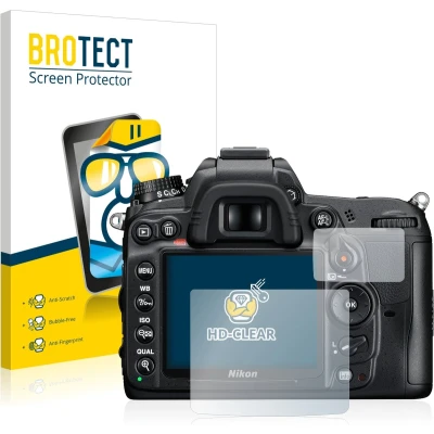 Afbeelding van BROTECT Screenprotector voor Nikon D7000 Folie Beschermfolie transparant (2 Stuks)