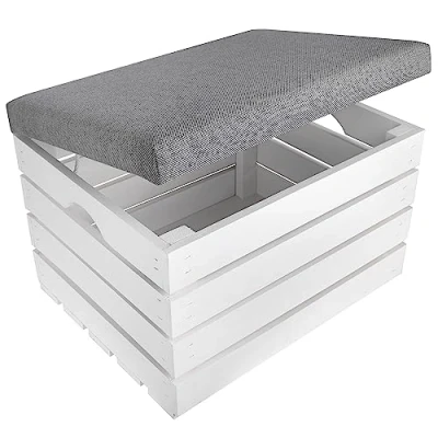 Afbeelding van Creative Home Rieten Mand Doos met Handvatten 30 x 20 16 cm Handgemaakt Ideaal Voor Documenten, Kostbaarheden, Speelgoed, Gereedschap Kinderen