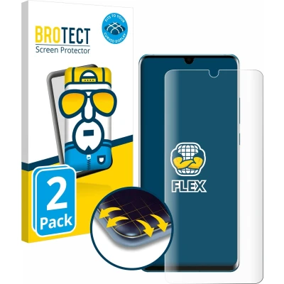 Afbeelding van BROTECT Screenprotector voor Huawei P30 Pro New Edition Folie Beschermfolie transparant volledig dekking (2 Stuks)