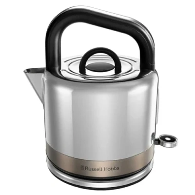 Afbeelding van Russell Hobbs Waterkoker [1,5 l] Onderscheidingen van titanium roestvrij staal (snelkookfunctie, afneembaar kalkfilter, geoptimaliseerde schenktuit, buitenwaterniveau indicator)