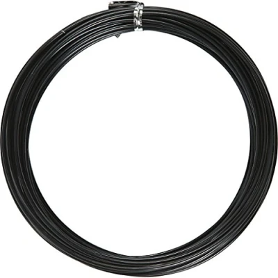 Image de Creotime fil aluminium 10 m rond 2 mm noir