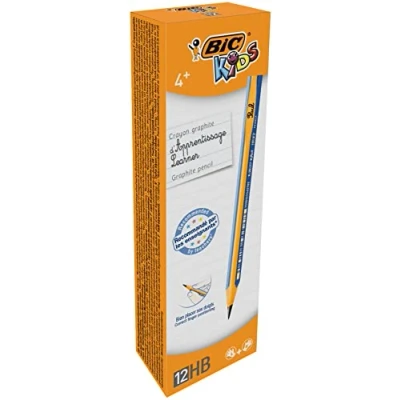 Image de Crayons graphite d&#039;apprentissage corps bleu Boite de 12