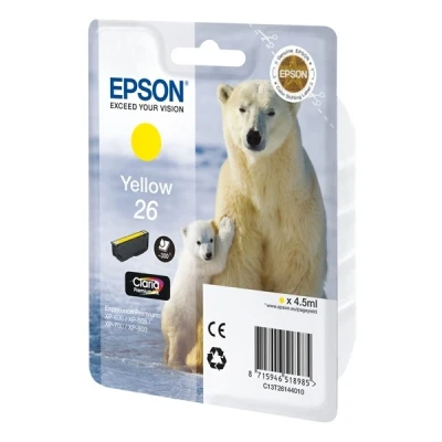 Image de EPSON Cartouche d&#039;encre T2614 jaune Ours polaire