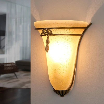 Afbeelding van Antiek ogende wandlamp ASCANA