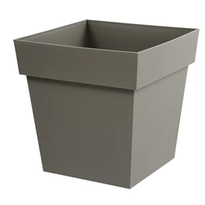 Afbeelding van Bloempot EDA Tuscan Taupe Polypropyleen Vierkant 39 x cm