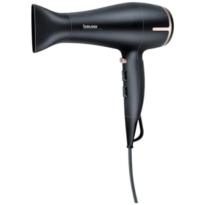 Afbeelding van Beurer HC 60 Föhn Haardroger ECO: 1400 W verbruik 2000 resultaat touch sensor LED indicator 2 Opzetstukken Diffuser 3 Warmte standen Koude lucht Blaasstanden Soft Jaar garantie