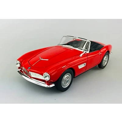 Afbeelding van Welly B M W 507 Open Cabriolet rood 1956 1959 1/24 nieuwe metalen auto model in doos