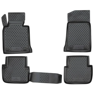 Afbeelding van WALSER XTR 75157 Vloermatset Rubber voor en achter Zwart Op maat gemaakt