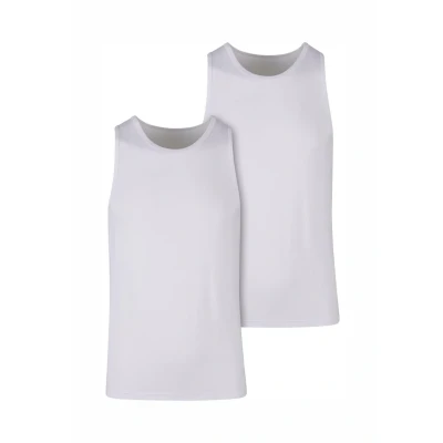 Afbeelding van Urban Classics Basic TANK 2PACK Hemd, Heren, Maat: Large, white
