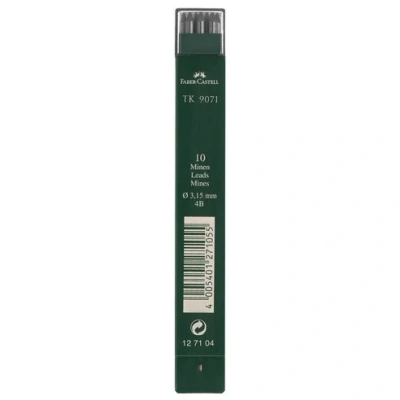 Image de Faber Castell TK 9071 mines, noir foncé, dureté: 4B, 3,15mm