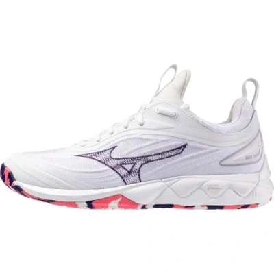 Afbeelding van Mizuno WAVE LUMINOUS 3 Volleybalschoenen Wit/VioletIndigo/CamelliaRos Dames Maat 39