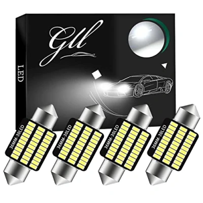 Afbeelding van Grandview 4 stuks 36 mm C5W Canbus witte LED binnenlampen met 20 3014 SMD 6411 6413 6418 lampen voor auto interieur koepel kaart deur verlichting hoffelijkheid plaat (DC 9 16V)