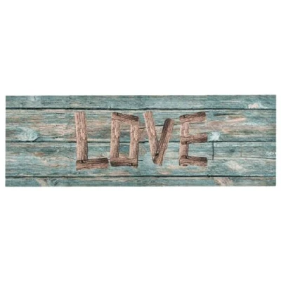 Afbeelding van Keukenmat wasbaar Love 60x300 cm