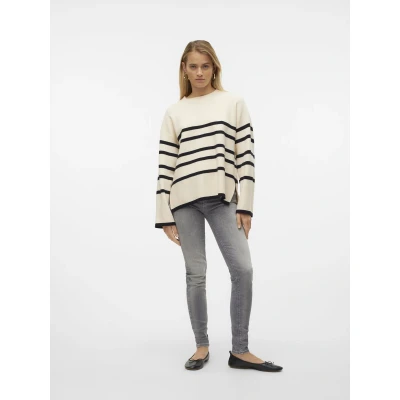Afbeelding van VERO MODA VMSABA LS O NECK STRIPE PULLOVER GA NOOS Dames Trui Maat XS