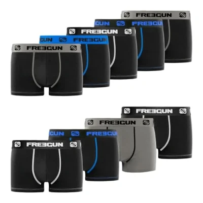 Afbeelding van Freegun Boxer heren slip (9 Pack), Multicolor, L