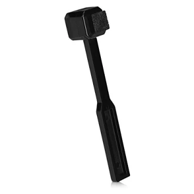 Afbeelding van kwmobile stylus schoonmaakborstel Voor het schoonmaken van naalden Zacht en veilig Antistatisch Platenspeler accessoire Zwart