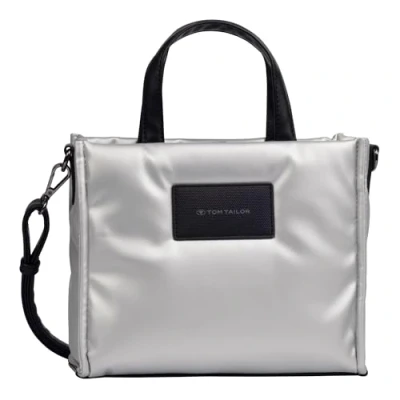 Afbeelding van TOM TAILOR Schoudertas Handtas Patti Zip Tote Bag Silver Zilverkleurig