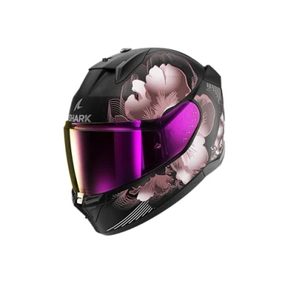 Afbeelding van SHARK, D SWKAL 3 Mayfer integraalhelm, mat, zwart/paars goud KVQ, maat S