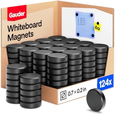 Afbeelding van GAUDER Sterke zwarte magneten, handwerk, industriële keramische Ferriet magneten voor koelkasten, whiteboards en displayborden