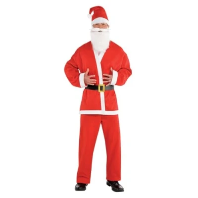 Afbeelding van Amscan Kerstmankostuum, kerstman, Sinterklaas, Kerstmis, kerstkostuum
