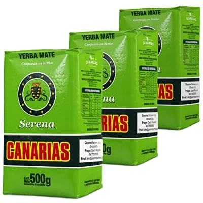 Image de 🌿Yerba Maté Canarias Serena 1.5 kg (3x500g)+ échantillon cadeau (40g):🧉Riche en antioxydants et vitamines, accélère le métabolisme, sans sucre!