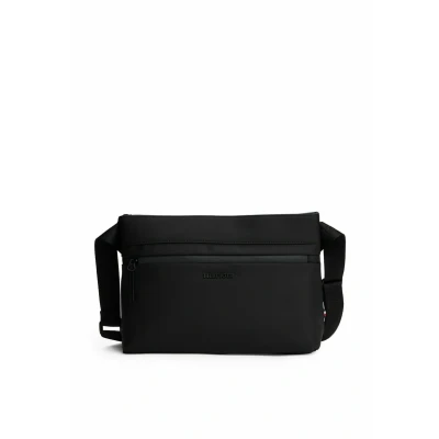 Afbeelding van Tommy Hilfiger Webbing Strap Messenger Schoudertas, Heren, Maat: One Size, Black