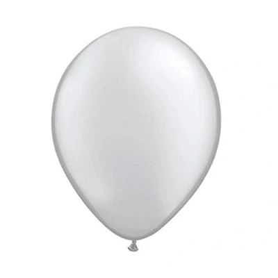 Afbeelding van Zilveren Ballonnen Metallic 30cm 10 stuks