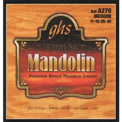 Image de GHS A260 Jeu de cordes Phosphor Bronze Mandoline Bobby Osborne Medium Light 11 38