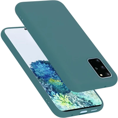 Afbeelding van Cadorabo Hoesje geschikt voor Samsung Galaxy S20 PLUS in LIQUID GROEN Beschermhoes gemaakt van flexibel TPU silicone Case Cover