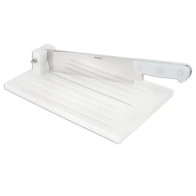 Afbeelding van Arcos Professional Utensils Broodsnijplank, roestvrij staal, 520 x 270 mm, polyethyleen, wit