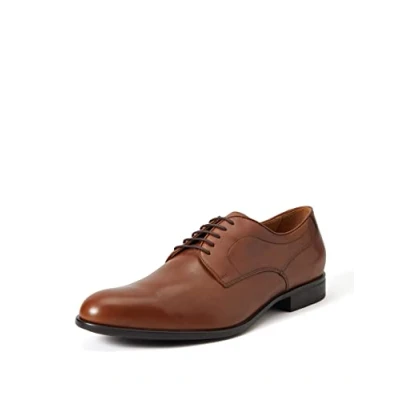 Afbeelding van Geox U Iacopo Veterschoenen, Heren, Maat: 41, Cognac Leer