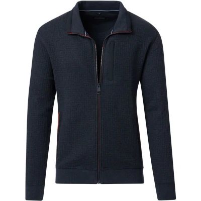 Afbeelding van Casa Moda Vest Zip Navy maat 3XL Heren met Regular fit Pasvorm Stretch Suitable Herenkleding