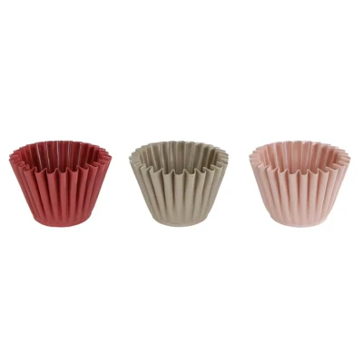 Afbeelding van Kandelaar Cupcake Metaal in Crème, Roze of Donkerroze