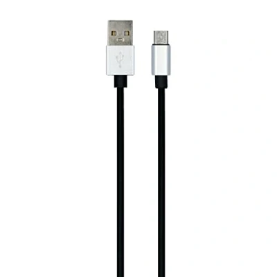 Afbeelding van CARPOINT USB to MICRO 0517072 oplaadkabel Zwart/Grijs