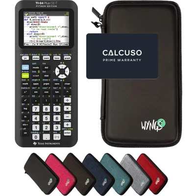 Afbeelding van CALCUSO Basispakket zwart met Grafische Rekenmachine TI 84 Plus CE T Python Edition