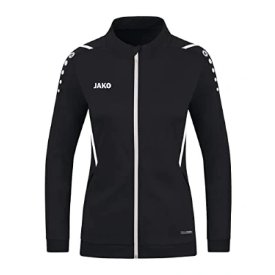 Afbeelding van JAKO Challenge Polyesterjas voor dames, zwart/wit